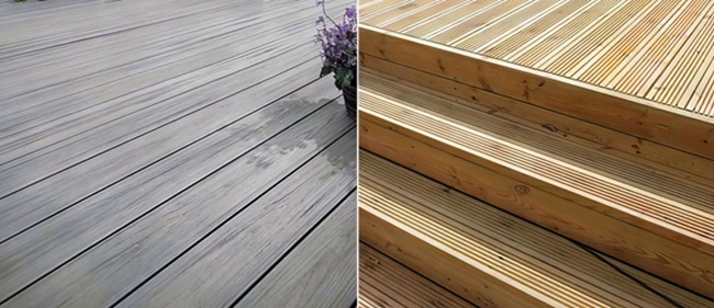 composite and timber decking image